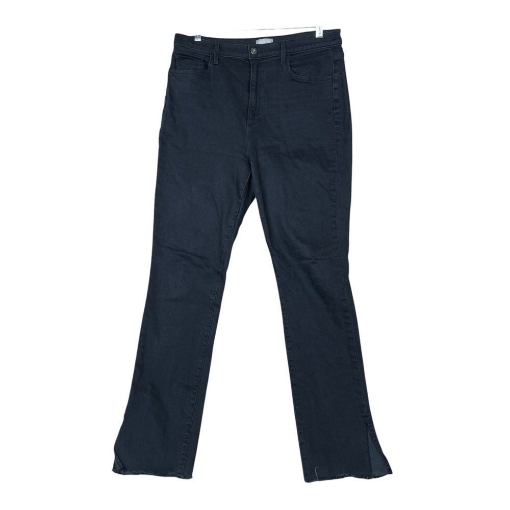Favorite Daughter Jeans Super High Rise The Valentina Cigarette Black 33 Split